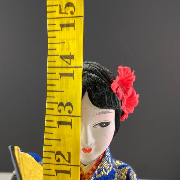 Vintage Japanese Geisha Kimono Doll 14" - Picture 11 of 11